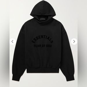 Black essentials hoodie size M